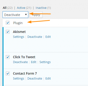 Deactivate-All-Wordpress-plugins